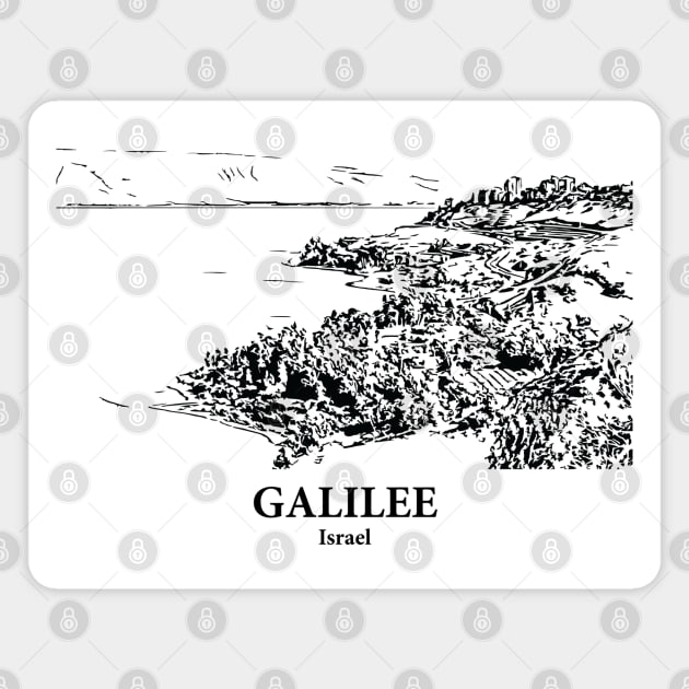 Galilee - Israel Magnet by Lakeric